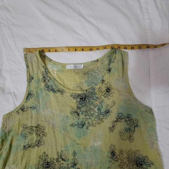 Cut Loose Dress XL Summer Dress Comfortable wrinkle style print - Picture 6 of 13